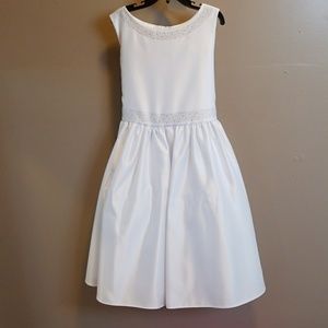 White Dress with Rhinestone Embellishments