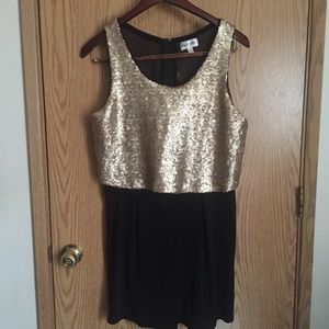 Gold and black romper!