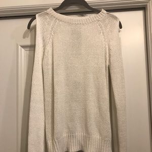 Cold shoulder sweater