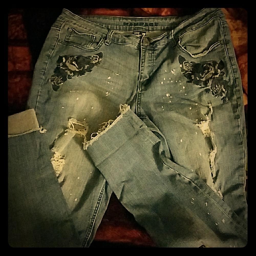 Distressed Rampage Jeans