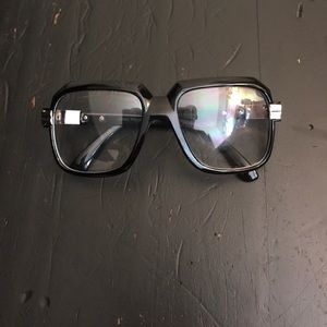 Black frame clear glasses👓