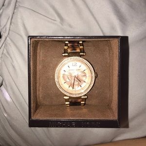 Rose Gold / Tortoise Michael Kors Watch