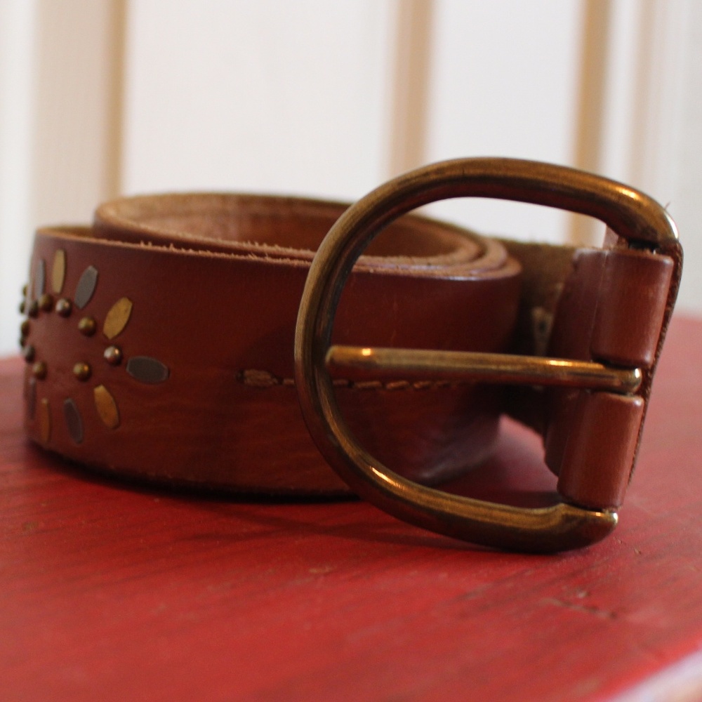 Light Brown Detailed Belt