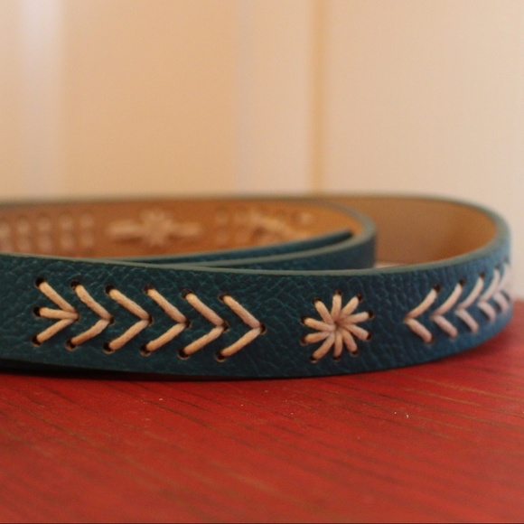 Turquoise Embroidered Belt - Picture 3 of 4