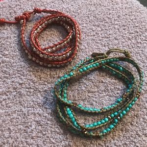 🐘 (2) Homemade Wrap Bracelets  super cute!