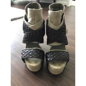 Jeffrey Campbell So-Much Upper Jute Heels