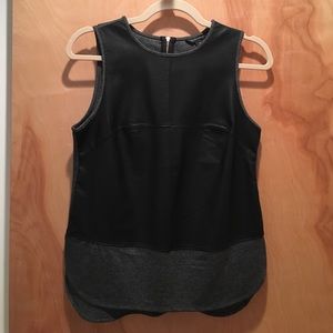 Faux Leather Sleeveless Top