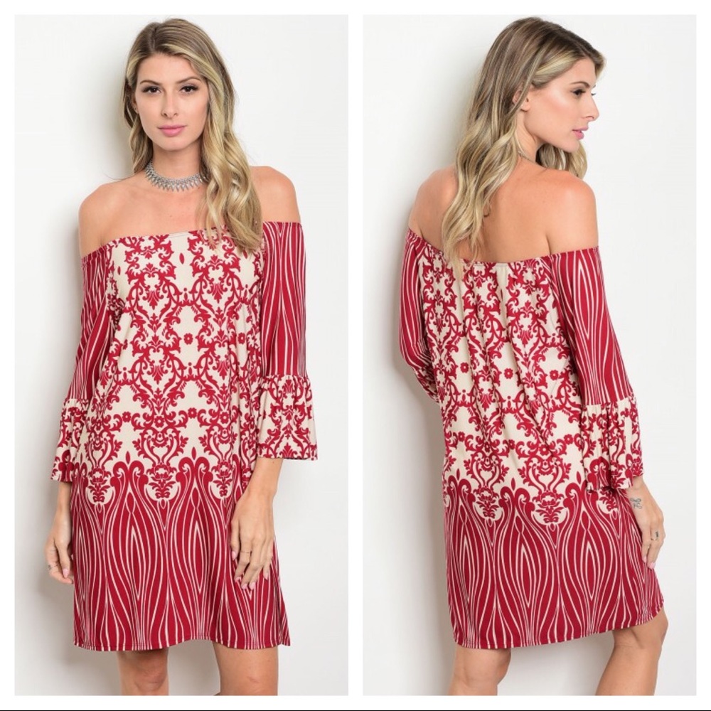 🍀SMALL🍀Burgundy tunic dress