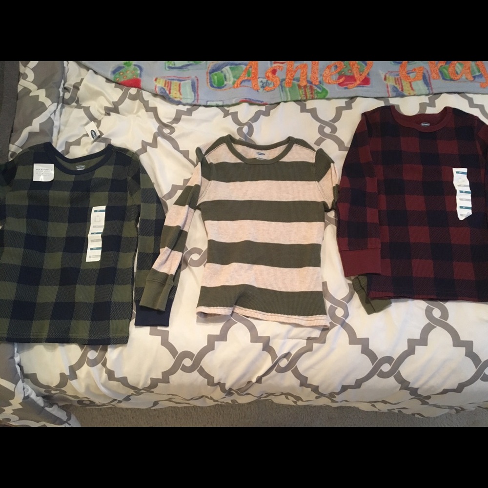 Three Boys Long Sleeve Thermals. Size 5T