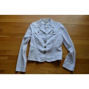 Tommy Hilfiger White Jean Jacket Size 10