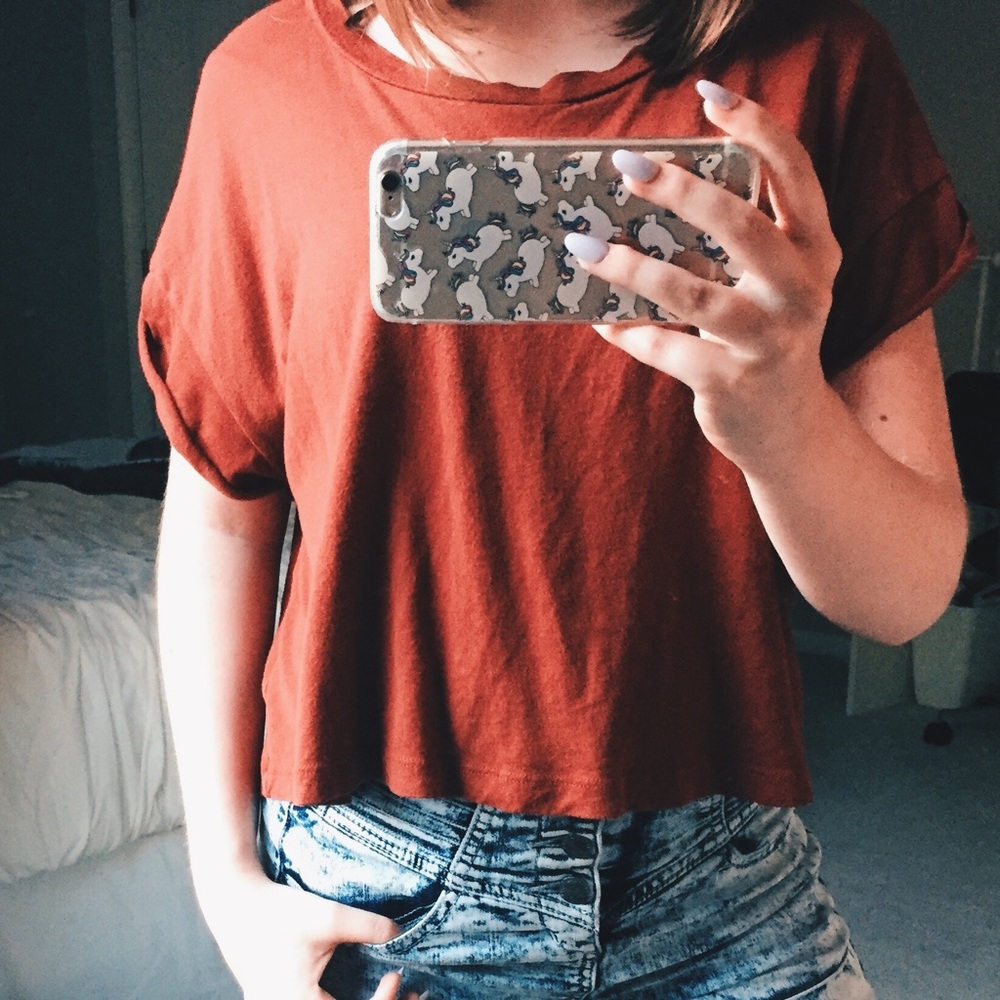Cute scoop neck Crop Top