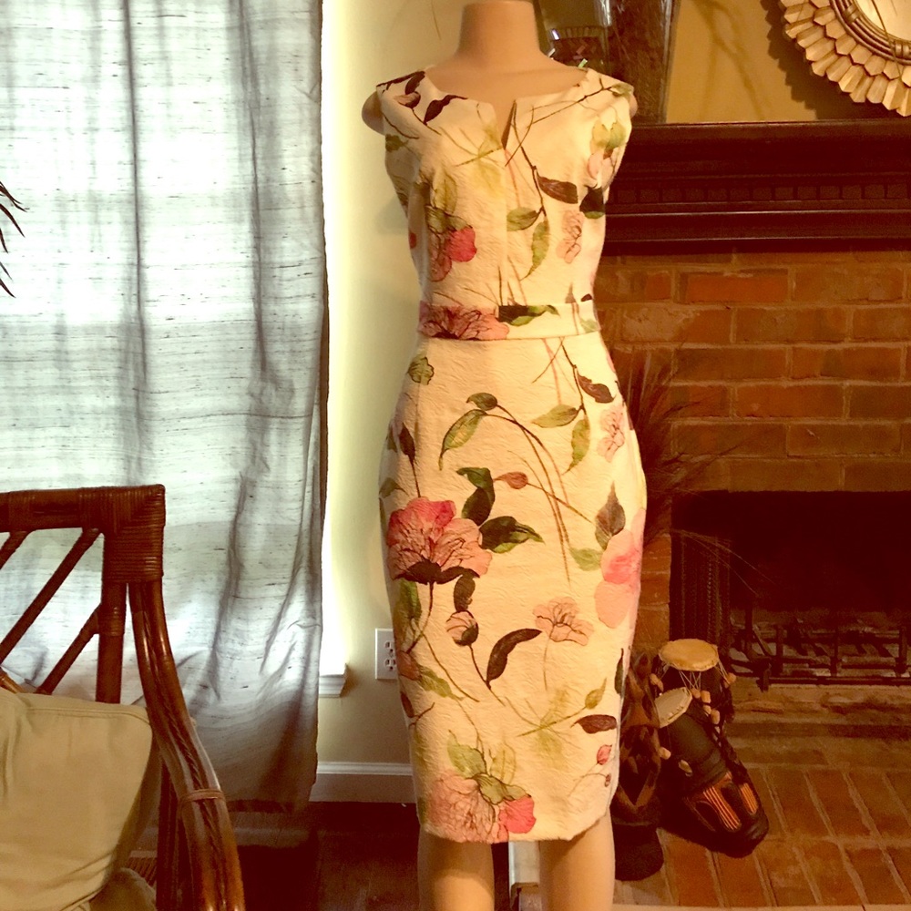 Sleeveless Floral Dress