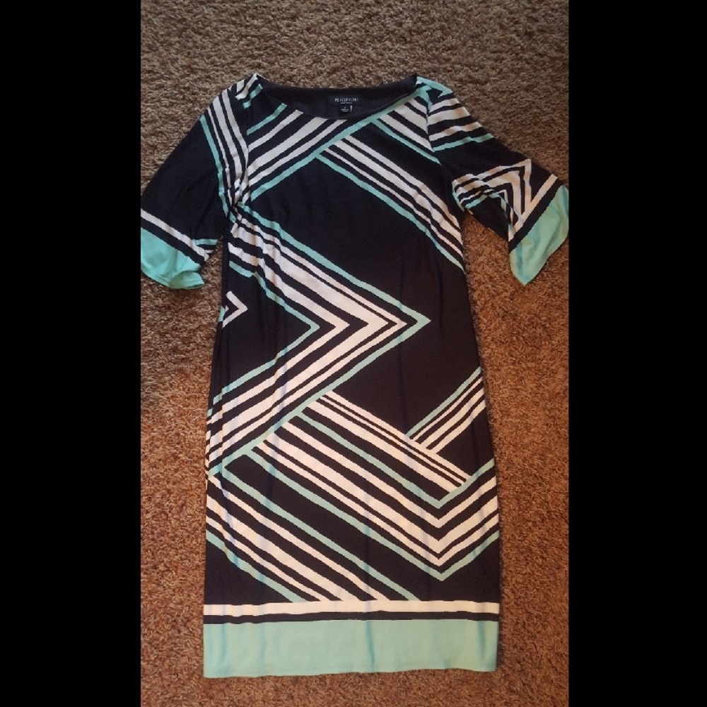 PERCEPTIONS STRIPED DRESS