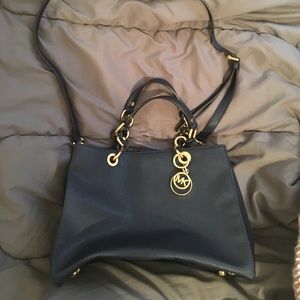 Navy blue Michael kors bag