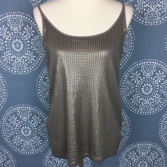 Vince Tops - Vince Gray Sequin Tank