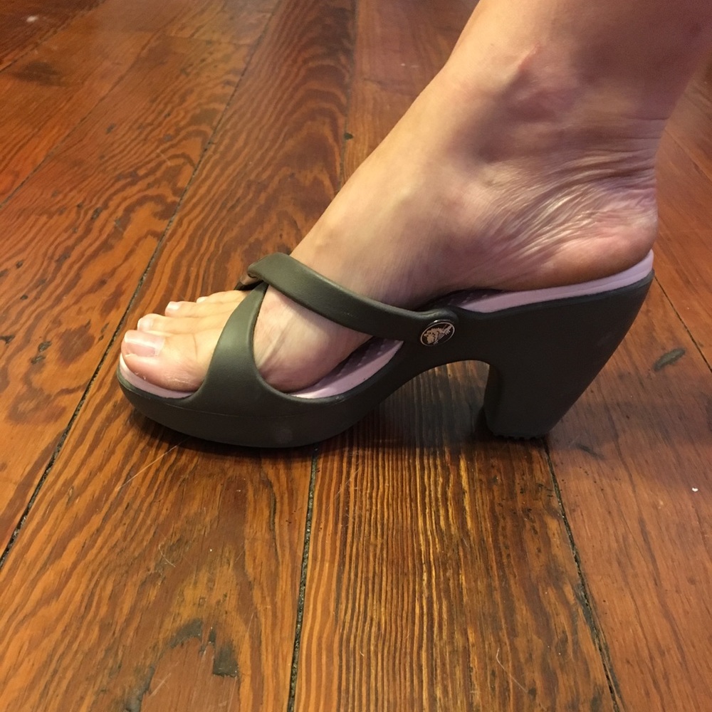 Cute, Cozy Croc Heels