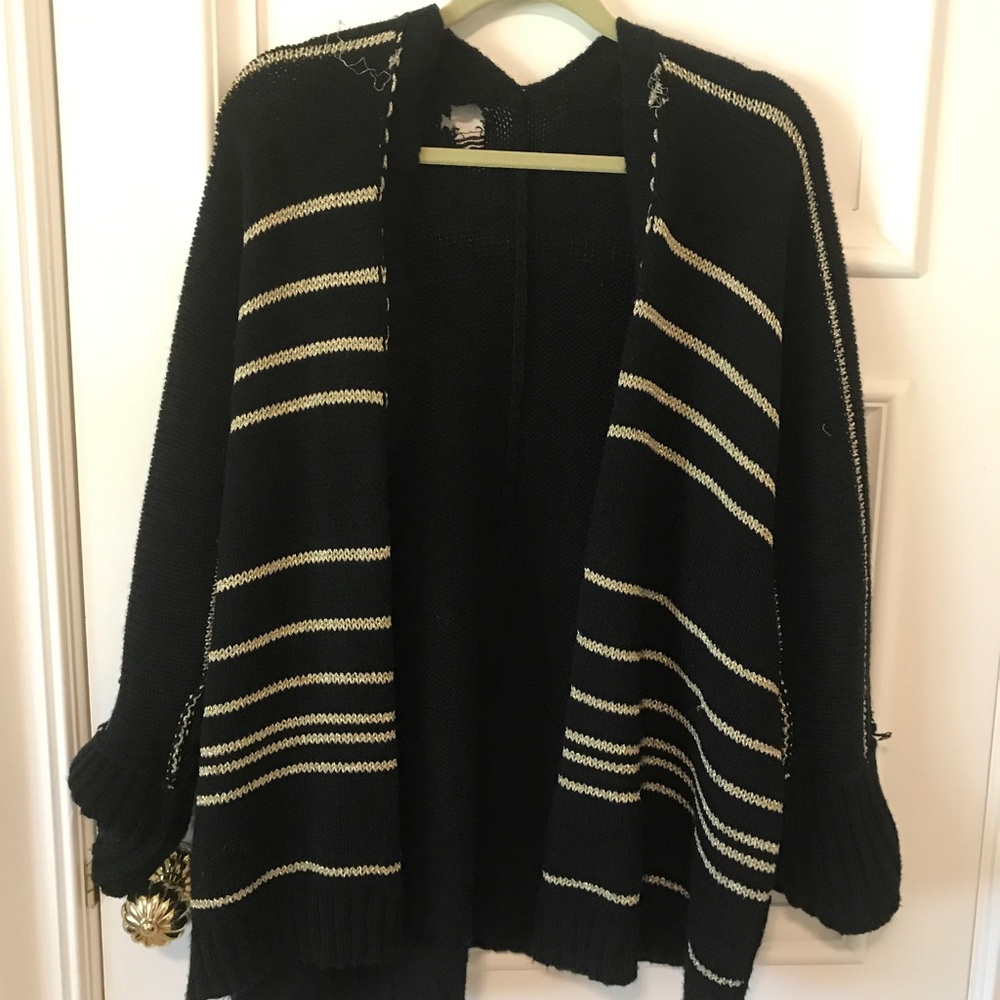 Black and gold striped LF sweater.