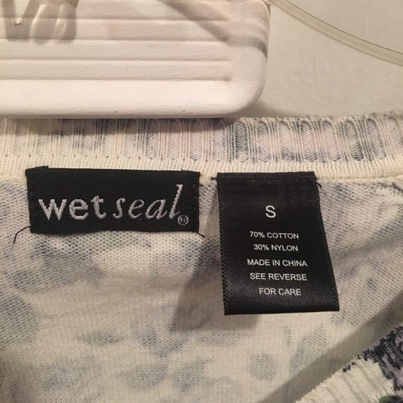 Floral cotton sweater from Wet Seal, size S - Picture 3 of 3