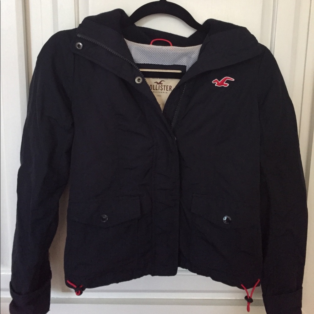 hollister rain jacket