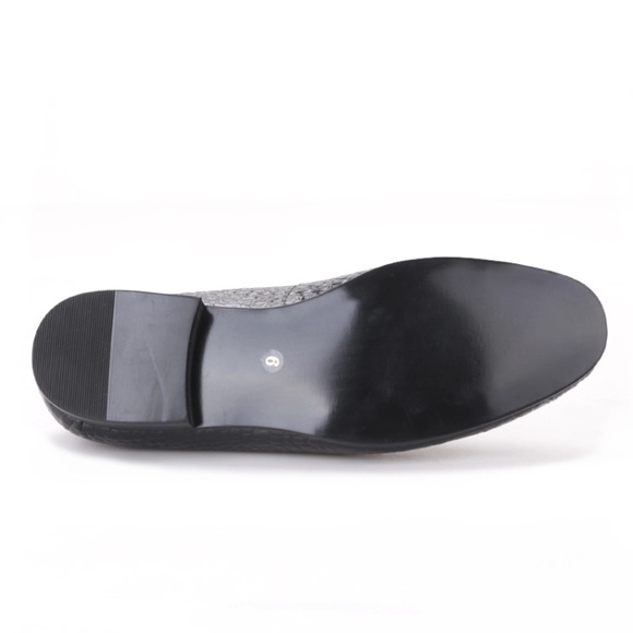 Hademade crocodile embossed genuine leather shoes