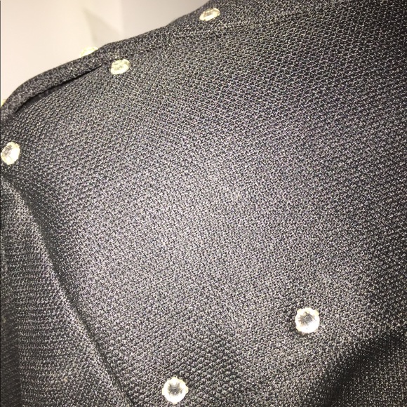 Vintage hand made black long dress rhinestones - Picture 4 of 8