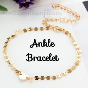 Jewelry - Dainty Golden Heart Anklet / Ankle Bracelet Jewelry - Dainty Golden Heart Anklet / Ankle Bracelet