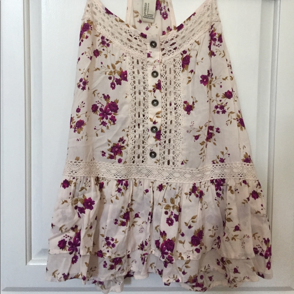 floral flowy tank