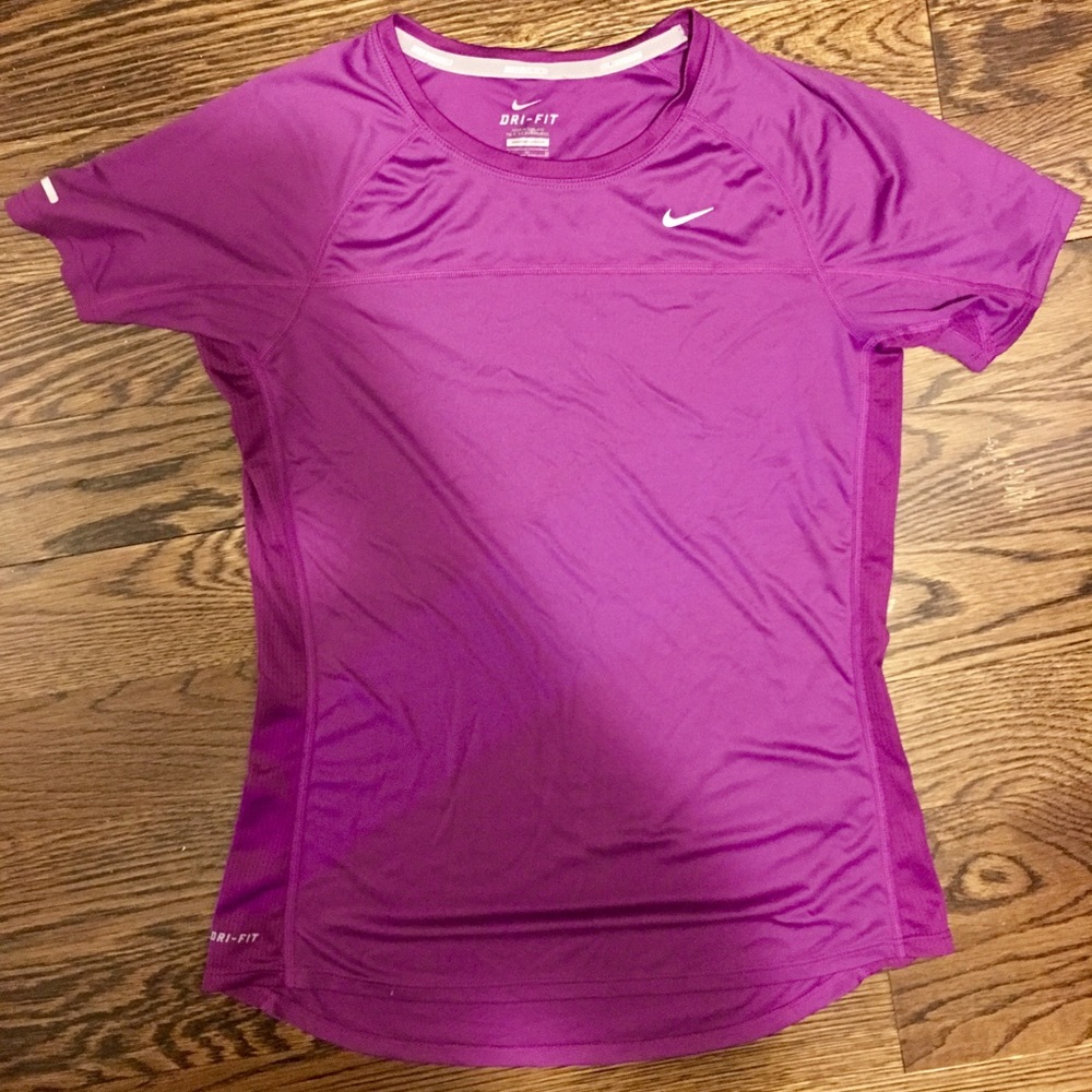 Nike Women's Dri Fit Short Sleeve Workout Top Sz M