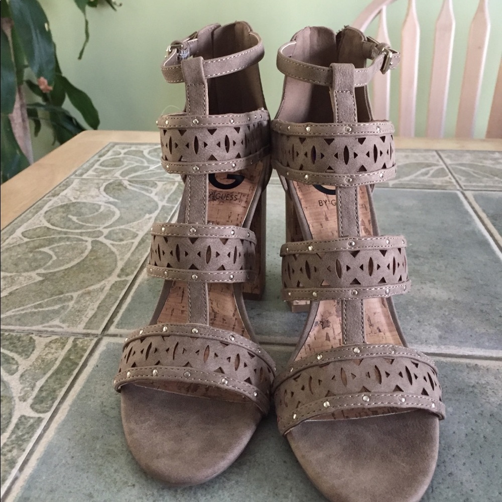 Brand new open toed sandals by G Guess