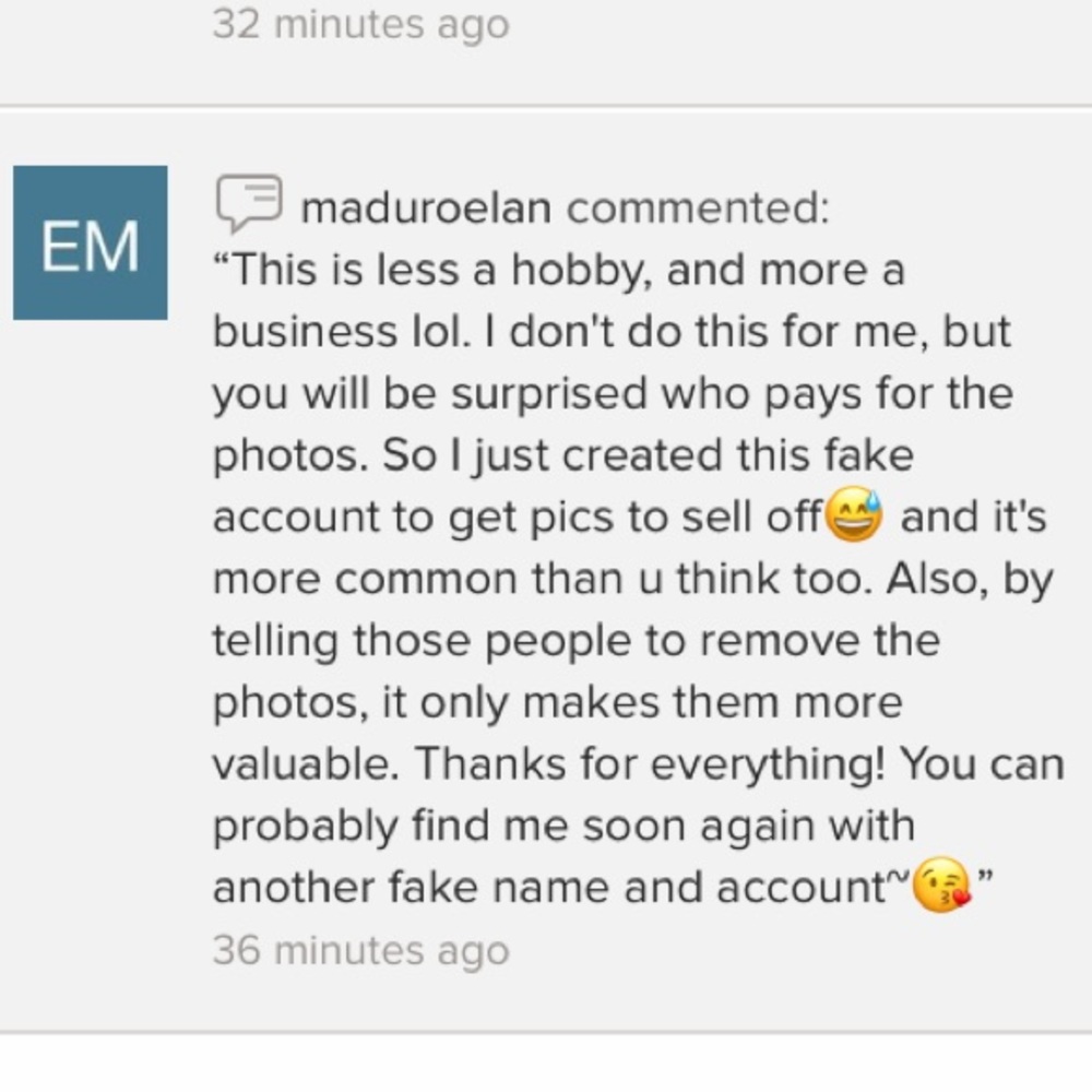 BEWARE creepy foot fetish scam!!!