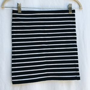 FOREVER 21 body-con striped mini skirt
