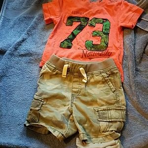 18 mth outfit short sleeve and shorts