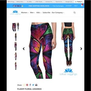 Floral lotus legging