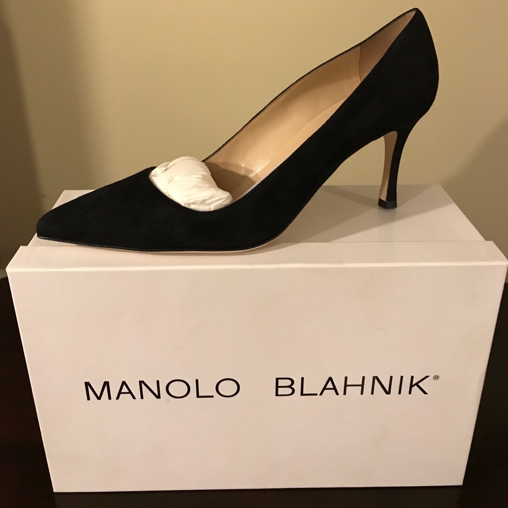 Manila Blahnik BB70 Suede Pumps