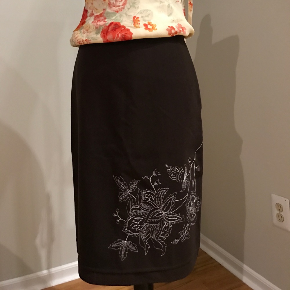 Woman's floral skirt