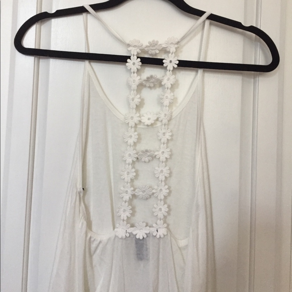 floral back tank top