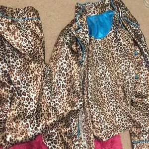 Cheetah silk girls set!