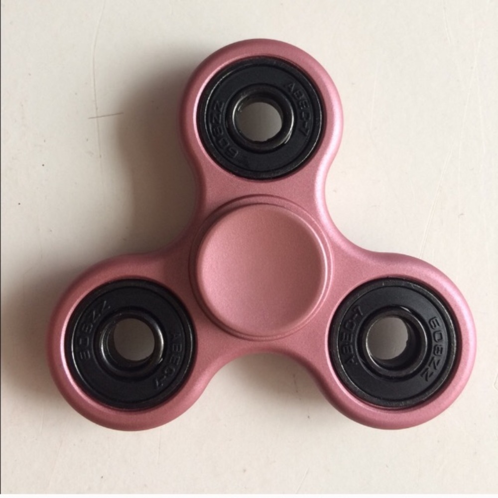 Pink fidget spinner