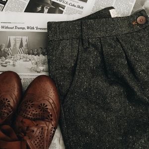 ANTHROPOLOGIE twill shorts