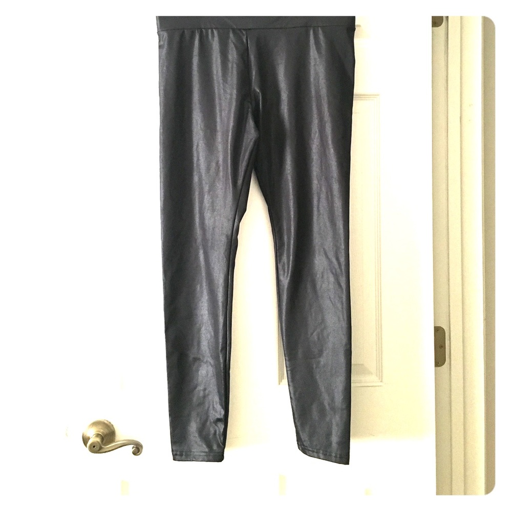 Mossimo Liquid Leather-Look Leggings