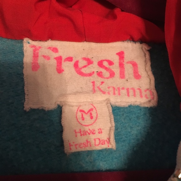 UEC Fresh Karma zip up hoodie sweatshirt - Picture 4 of 6