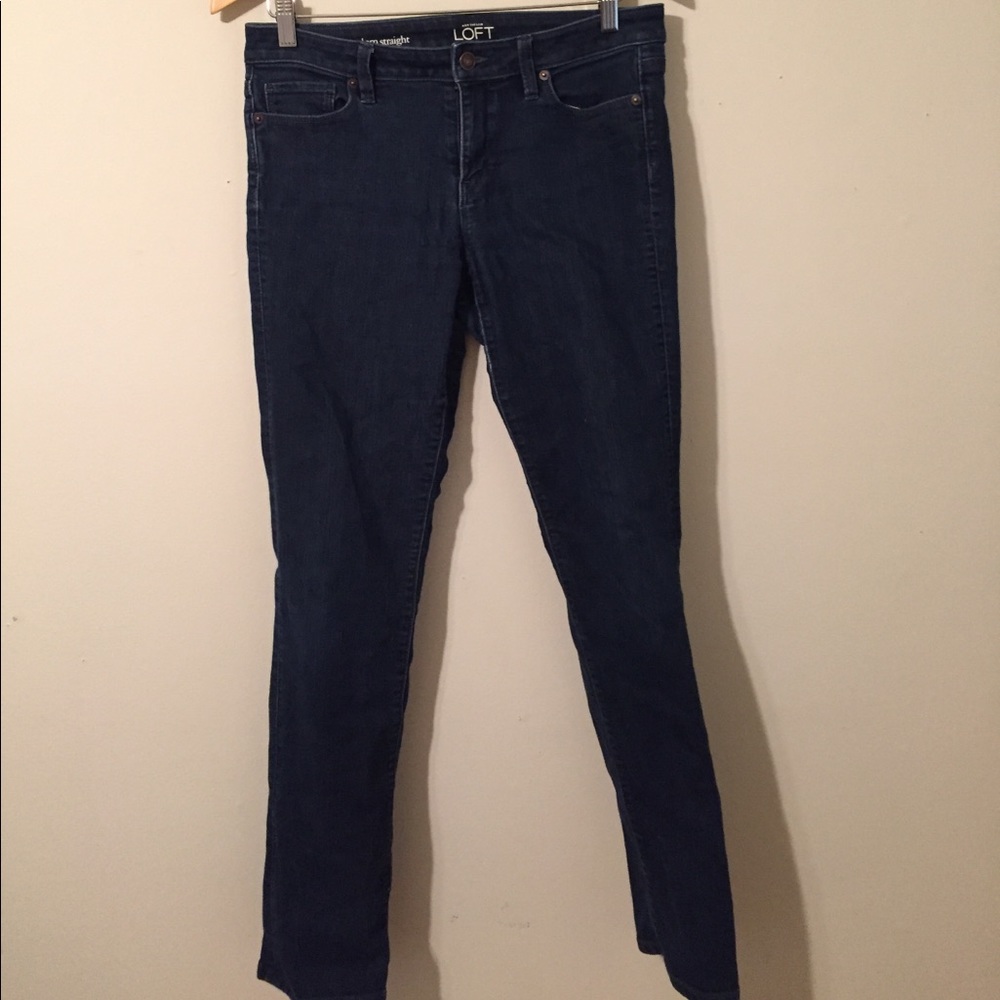 LOFT modern straight jeans