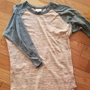 EUC Lularoe Small Randy orange and grey