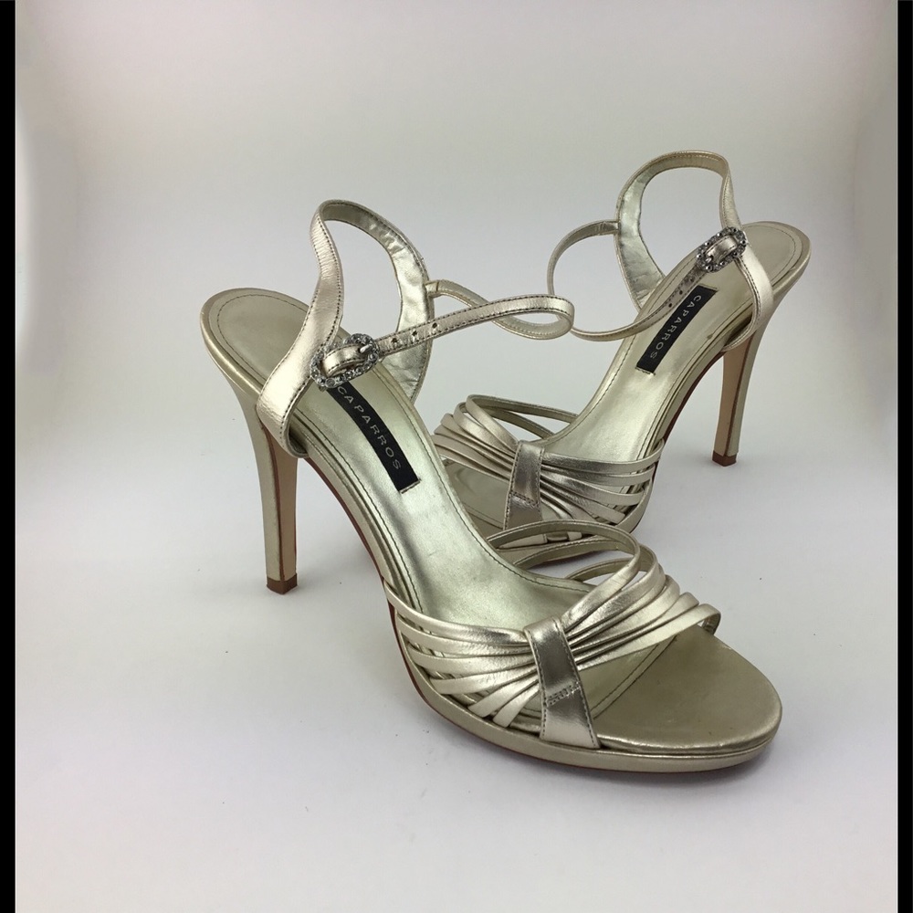 Caparros evening shoes. Gold Sz. 7