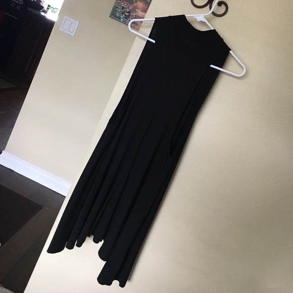 Black hi-neck dress - Picture 3 of 5