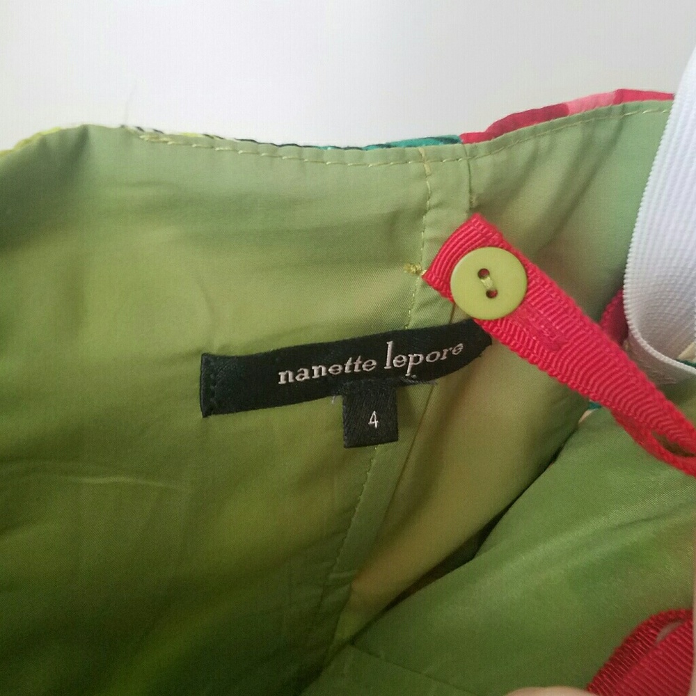 Nanette Lepore Strapless Tropical Print Dress - Picture 3 of 8