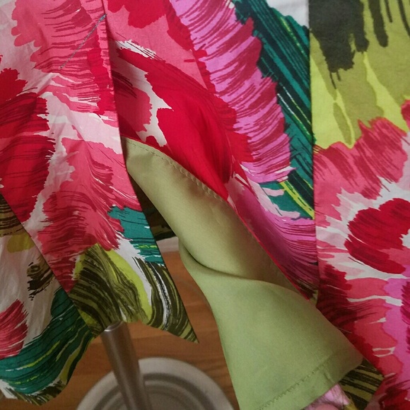 Nanette Lepore Strapless Tropical Print Dress - Picture 8 of 8
