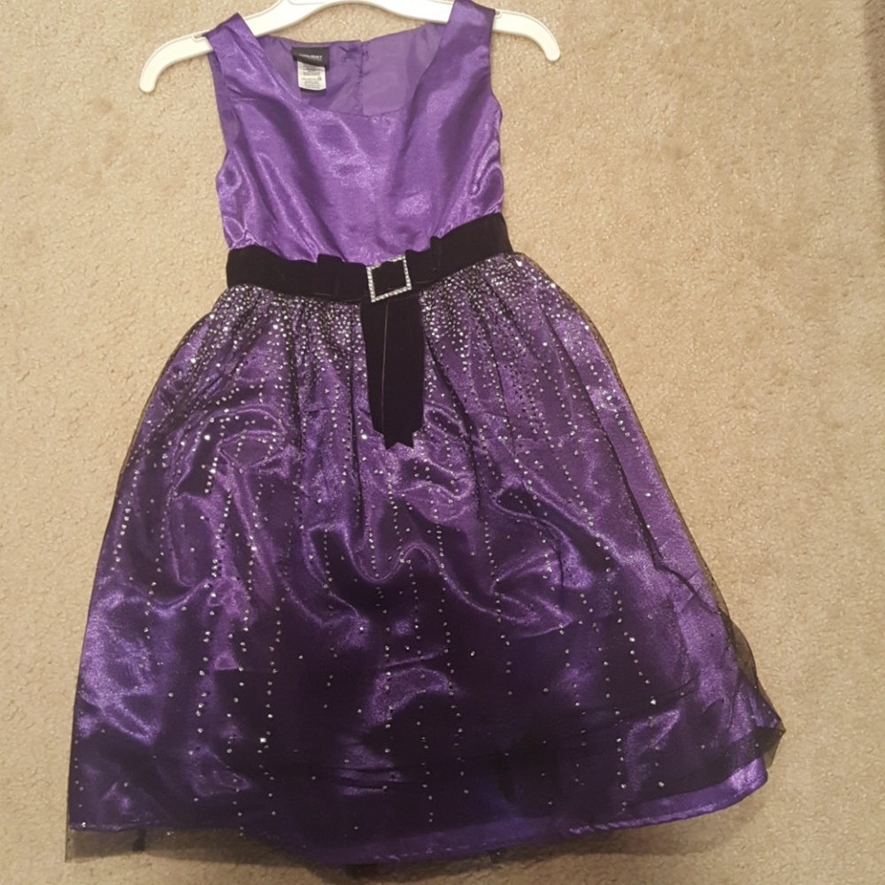 Purple formal dress with shimmer and shine