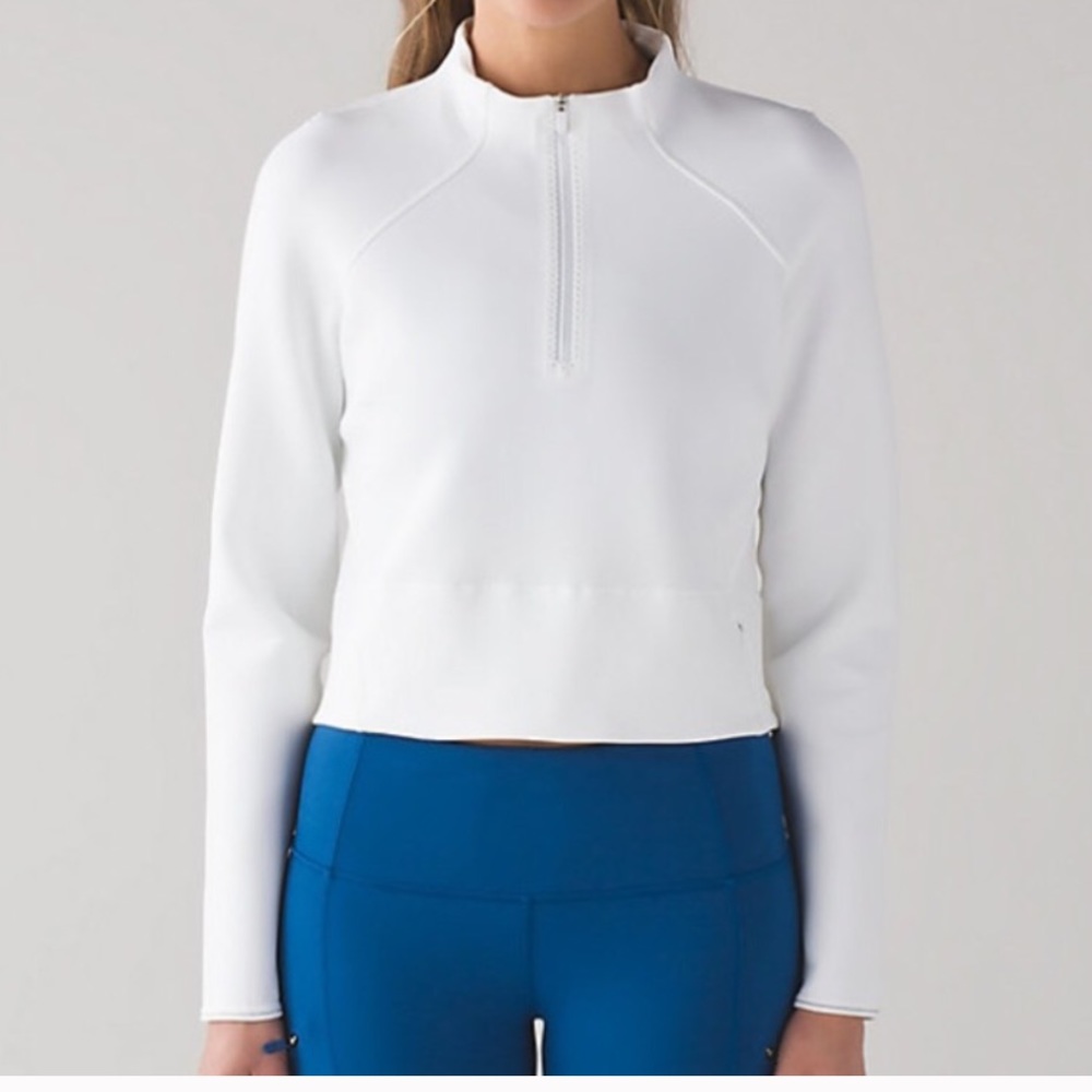 Lululemon white bomber jacket (kicking asphalt)