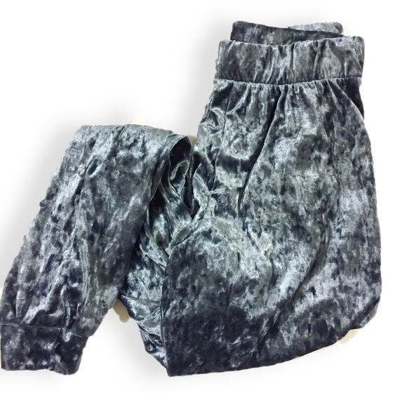 Premium Crushed Velvet Joggers - Picture 5 of 7
